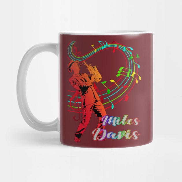 A Man With Saxophone-Miles Davis by Mysimplicity.art